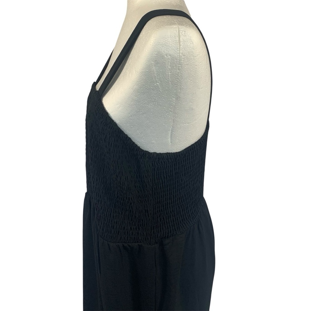 Jumpsuit Onesy Wide Leg Palazzo Pants Smock Top Square Neck Summer Spring XXL - Picture 6 of 10